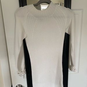 Lulu white bodycon sweater dress size small